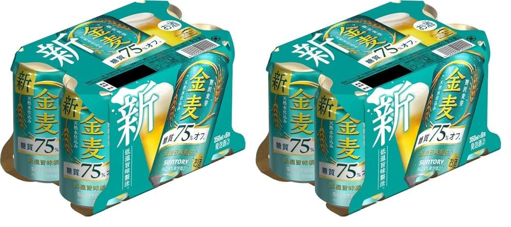 Amazon.co.jp: Suntory 金麦 糖質75%オフ 350ml 6本 [ サントリー
